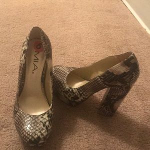 Mia snakeskin shoes